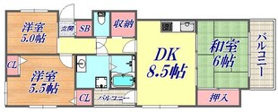 ライオンズマンション湊川公園の物件間取画像